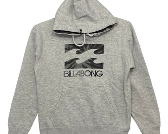 Vintage Billabong Surf Surfing hoodie sweatshirts M size grey colour