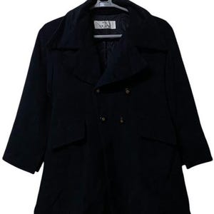 Authentic Karl Lagerfeld Paris double collar velvet jacket women black colour