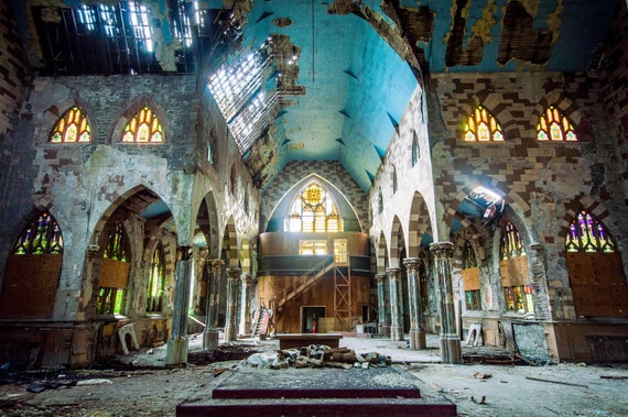 Iglesia abandonada VI - Etsy México Iglesia abandonada VI - Etsy México