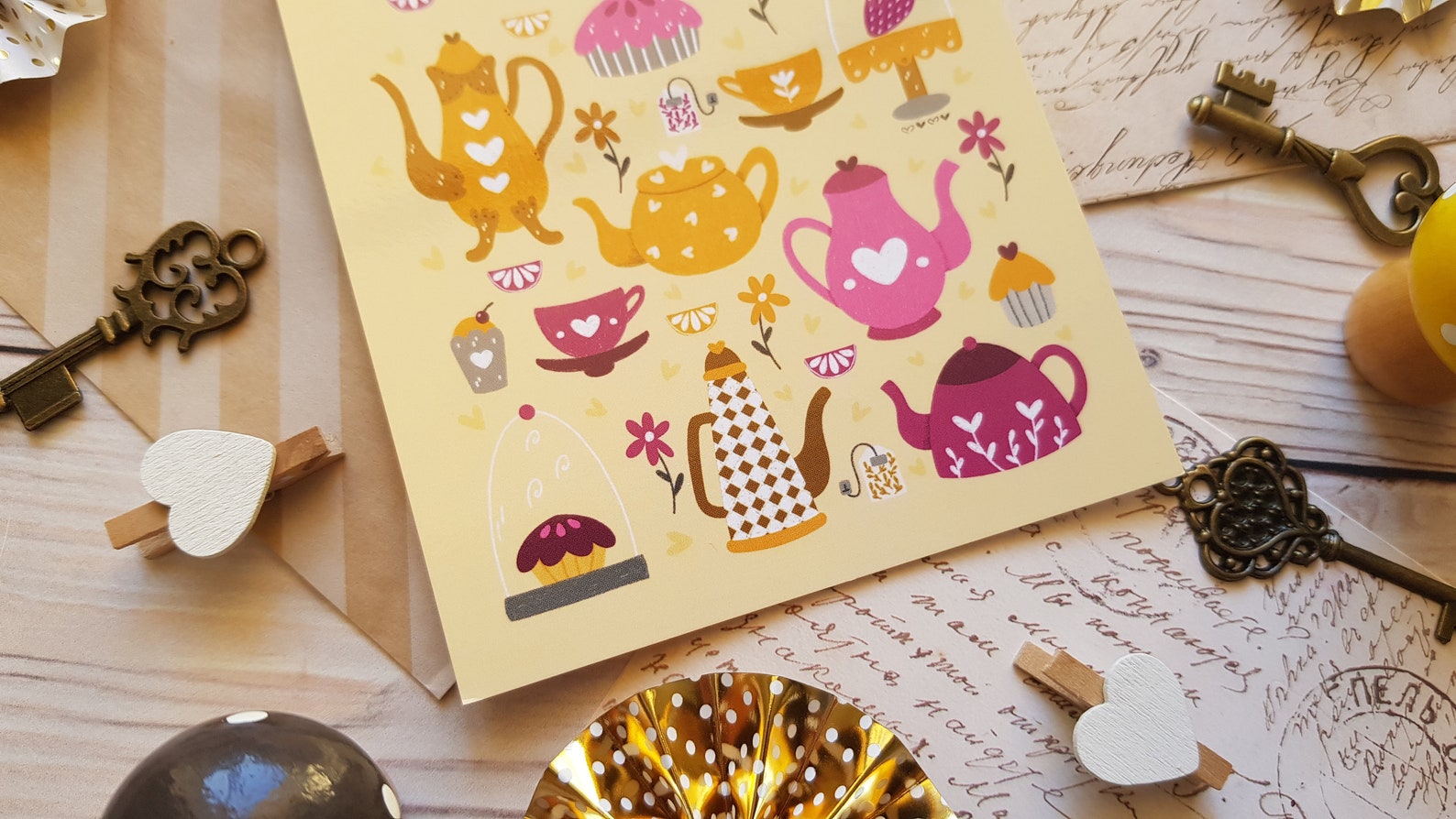 Tea print kitchen wall art kitchen decor tea illustration | Etsy