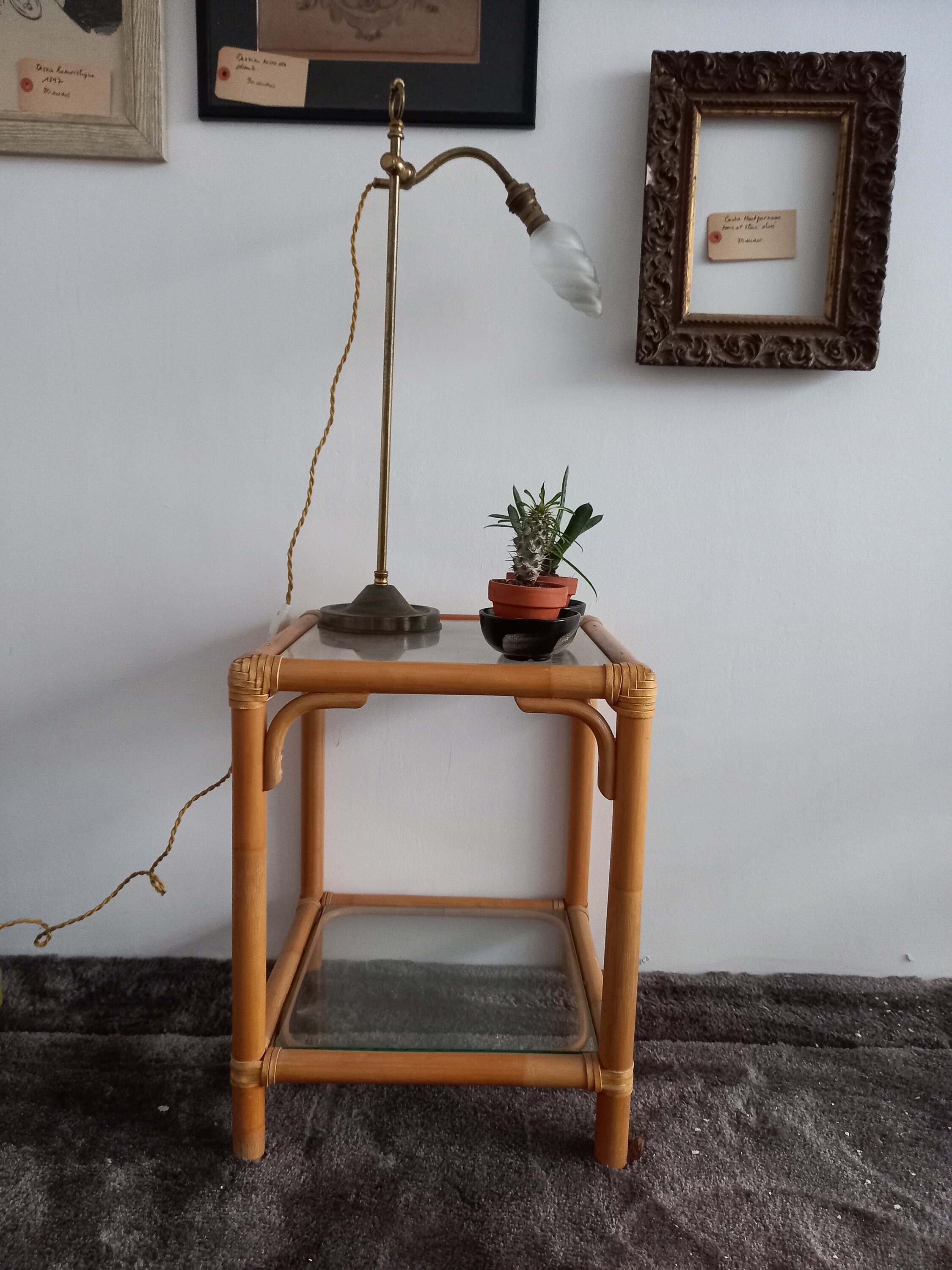 Chevet Rotin Vintage