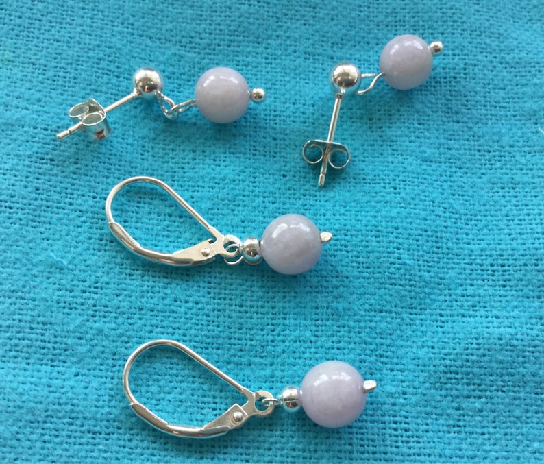 Kunzite dangling earring