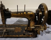 Frister Rossmann Antique Handcrank Sewing Machine, antique Frister sewing machine vintage Home Decor, Art Gallery