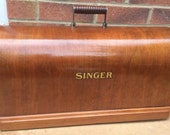 Vintage Original Bentwood Sewing Machine Case, vintage Home Decor, Decorative Art, Vintage Textiles Fashion, Vintage interiors