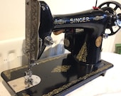 Vintage Singer Model 66, 66K Sewing Machine , vintage Home Decor, Vintage christmas gift