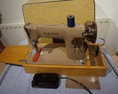 Vintage Singer 201K Aluminiun Electric Semi-Industrial Sewing Machine,antique singer sewing machine vintage Home Decor, Art Gallery