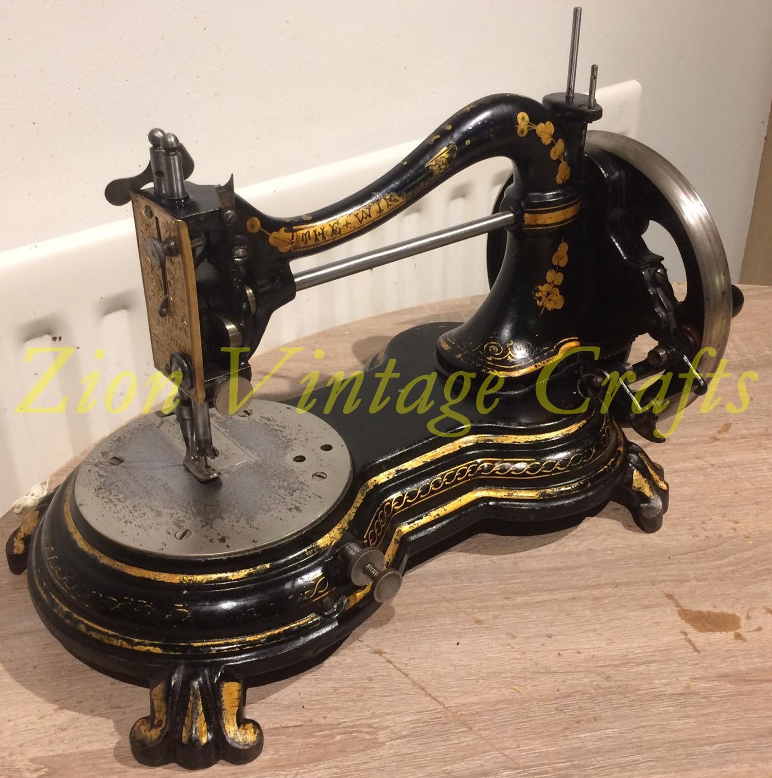 The Windsor Antique Swan Neck Sewing Machine C1880 Etsy UK