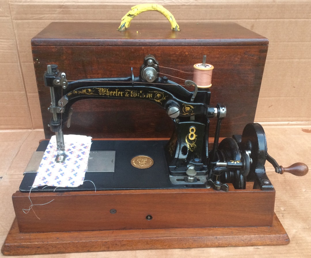 Wheeler & Wilson 8 Antique Sewing Machine Etsy