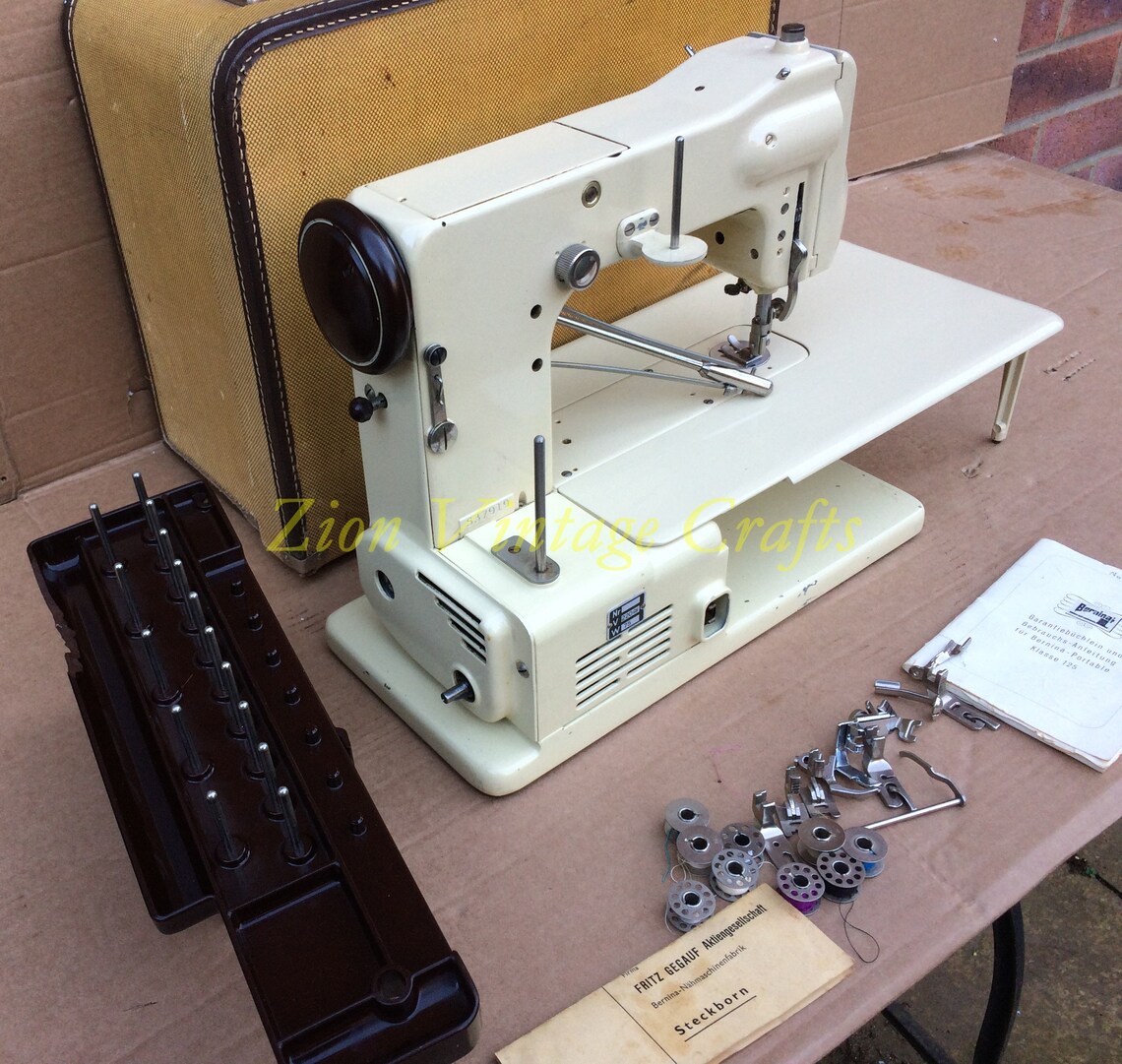 Vintage Bernina 125 Electric Sewing Machine Etsy