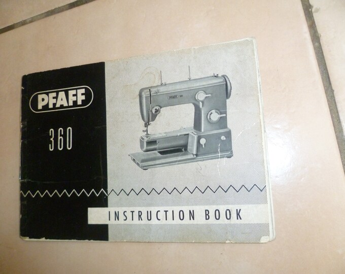 Pfaff 360 Sewing Machine Instruction Manual Etsy