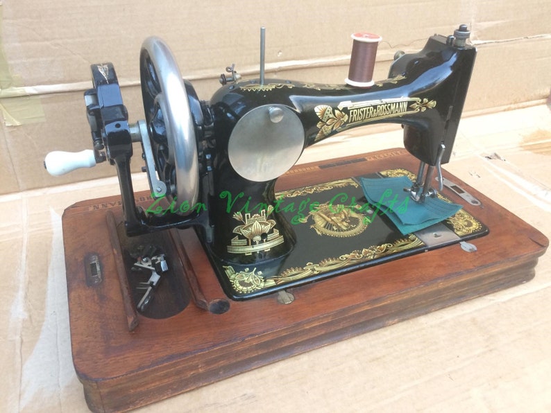 Antique Frister & Rossmann Model E Handcrank Sewing Machine Etsy UK