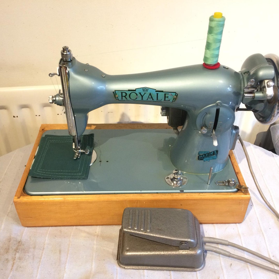 Antique Royale Electric Sewing Machine , Vintage Home Decor, Vintage