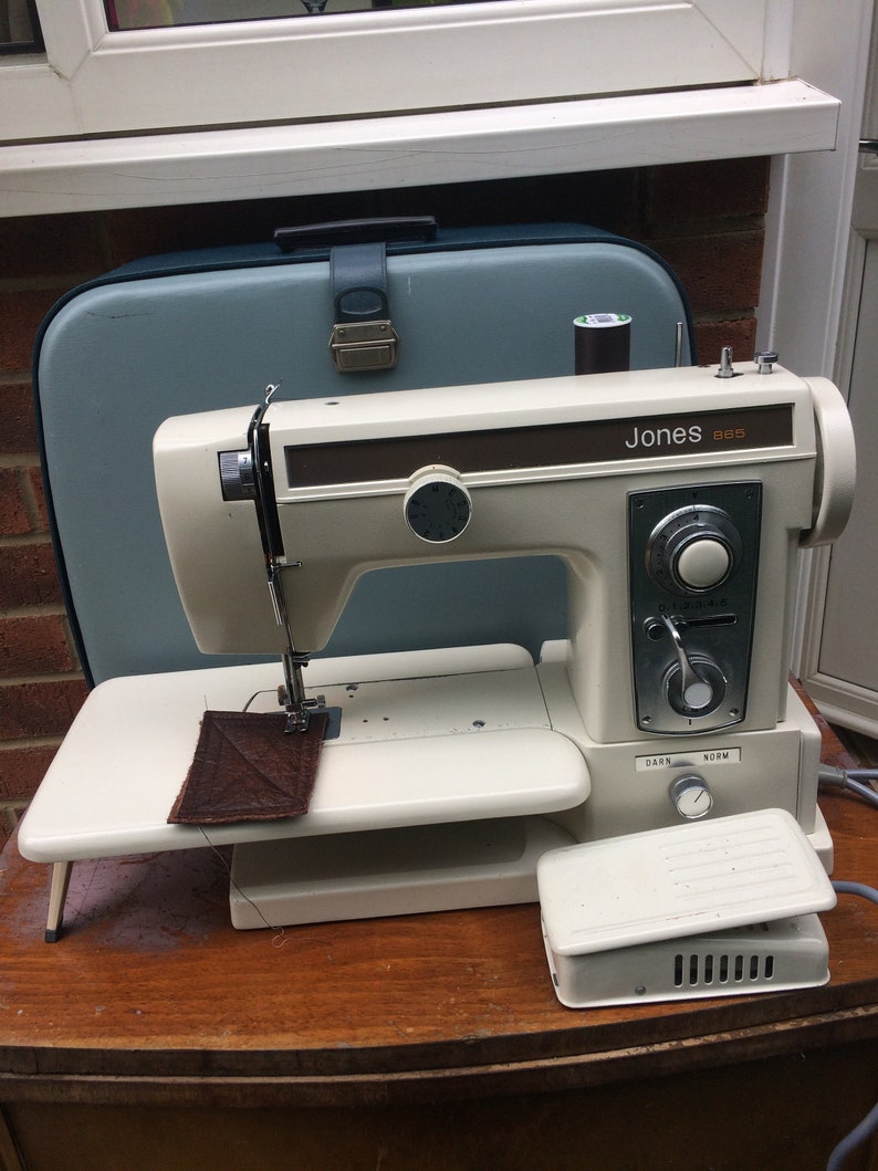 Jones Zig Zag Cylinder Arm Vintage Electric Sewing Machine | Etsy
