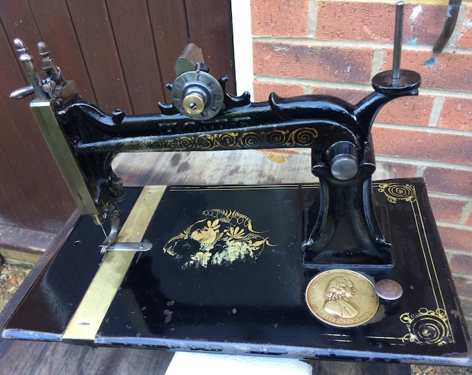 Rare Ellias Howe Antique Sewing Machine Vintage Collectable Etsy UK