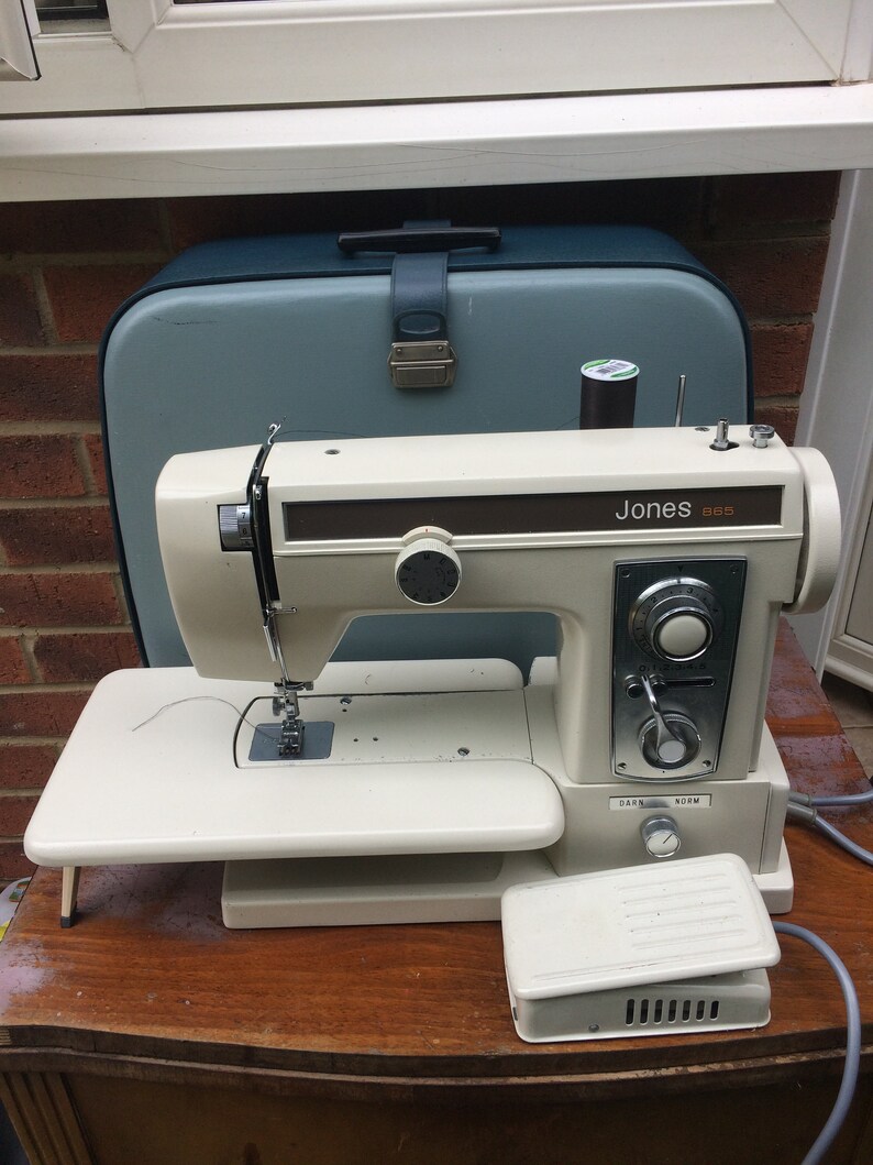 Jones Zig Zag Cylinder Arm Vintage Electric Sewing Machine Etsy