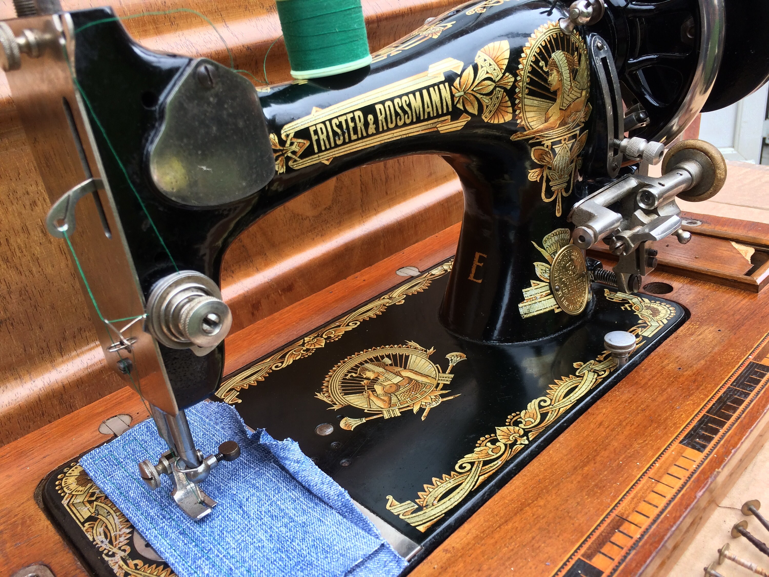 Antique Frister & Rossmann Model E Hand Crank Sewing Machine. Etsy Denmark