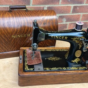 Vintage Singer sewing machine belt or pulley guard from 28K antique 1910 machine with screw As removed