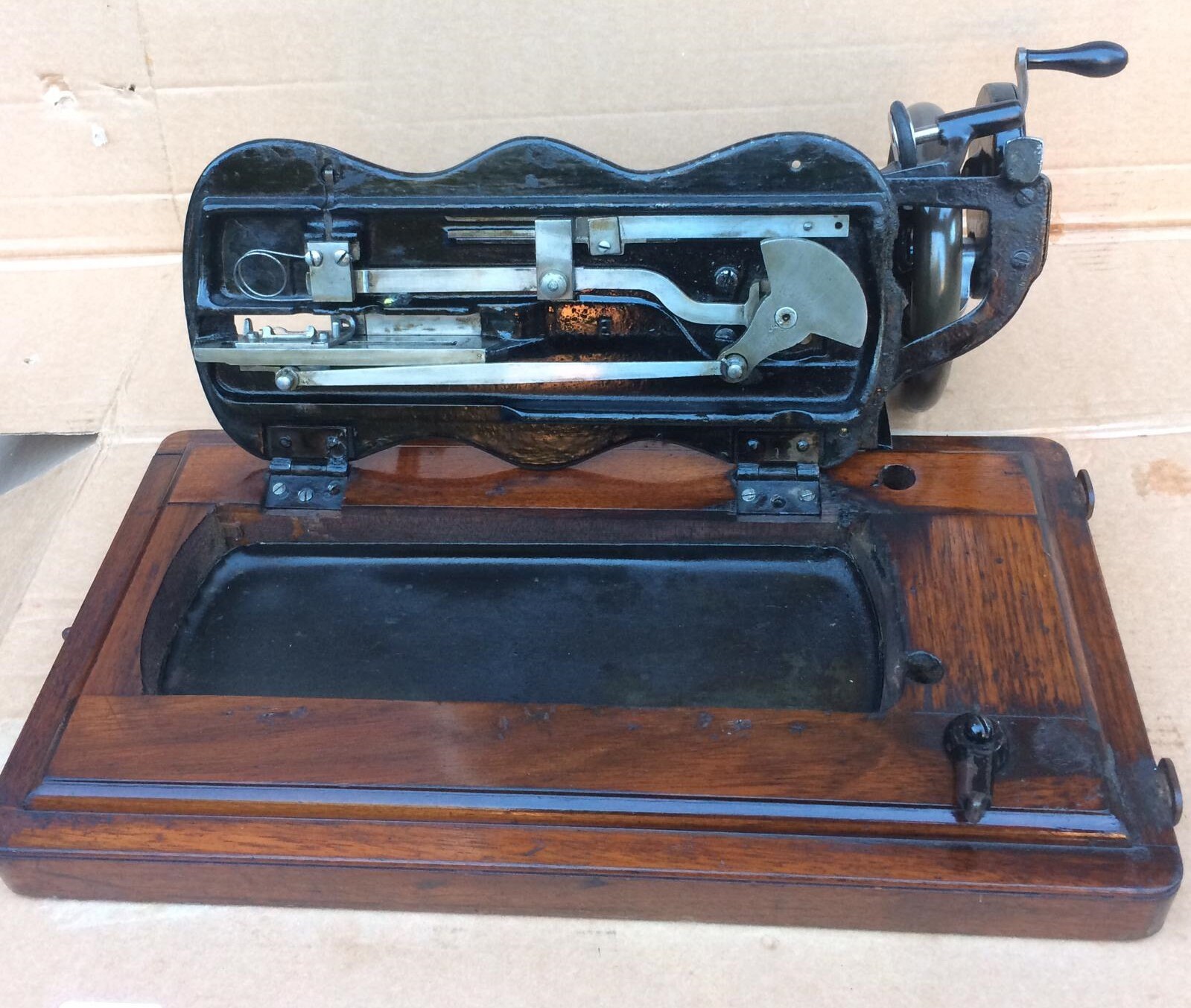 Antique 1889 Singer 12K fiddle base hand crank sewing Machine Etsy