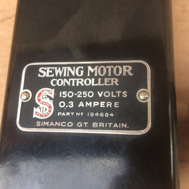 Vintage Singer Sewing Machine Knee Treadle Speed Control Etsy UK