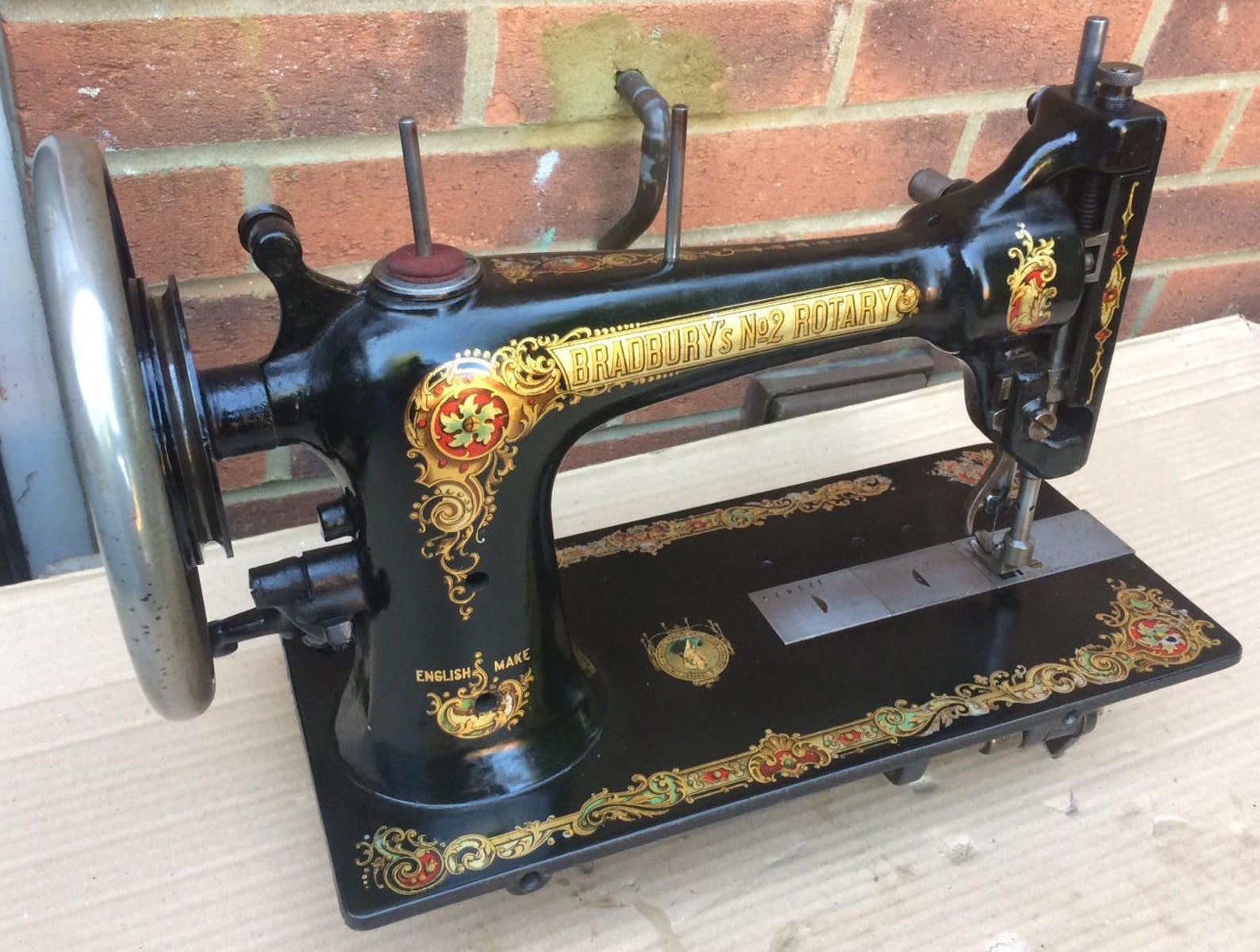 Antique Bradbury's No 2 Rotary Sewing Machine Retro Etsy UK