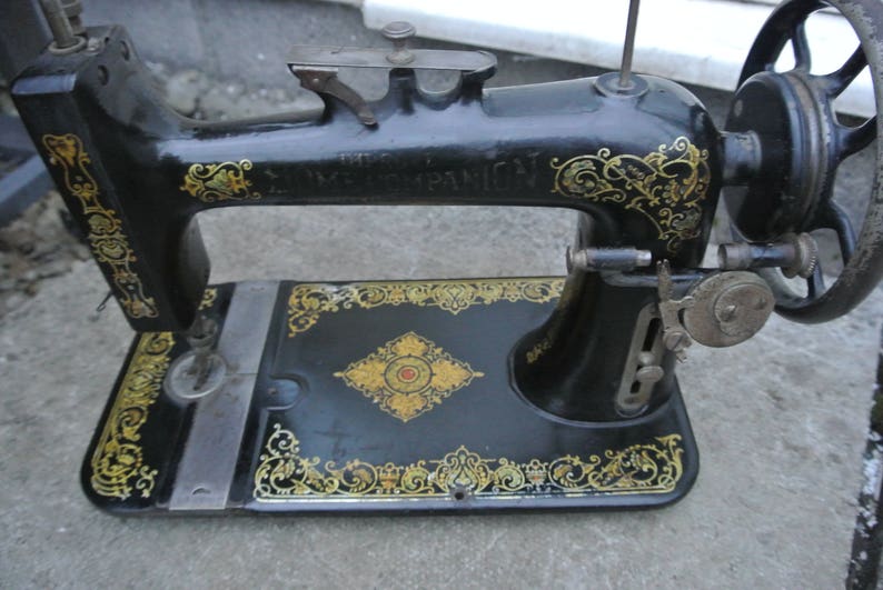 Antique retro Home Decor sewing machine | Etsy
