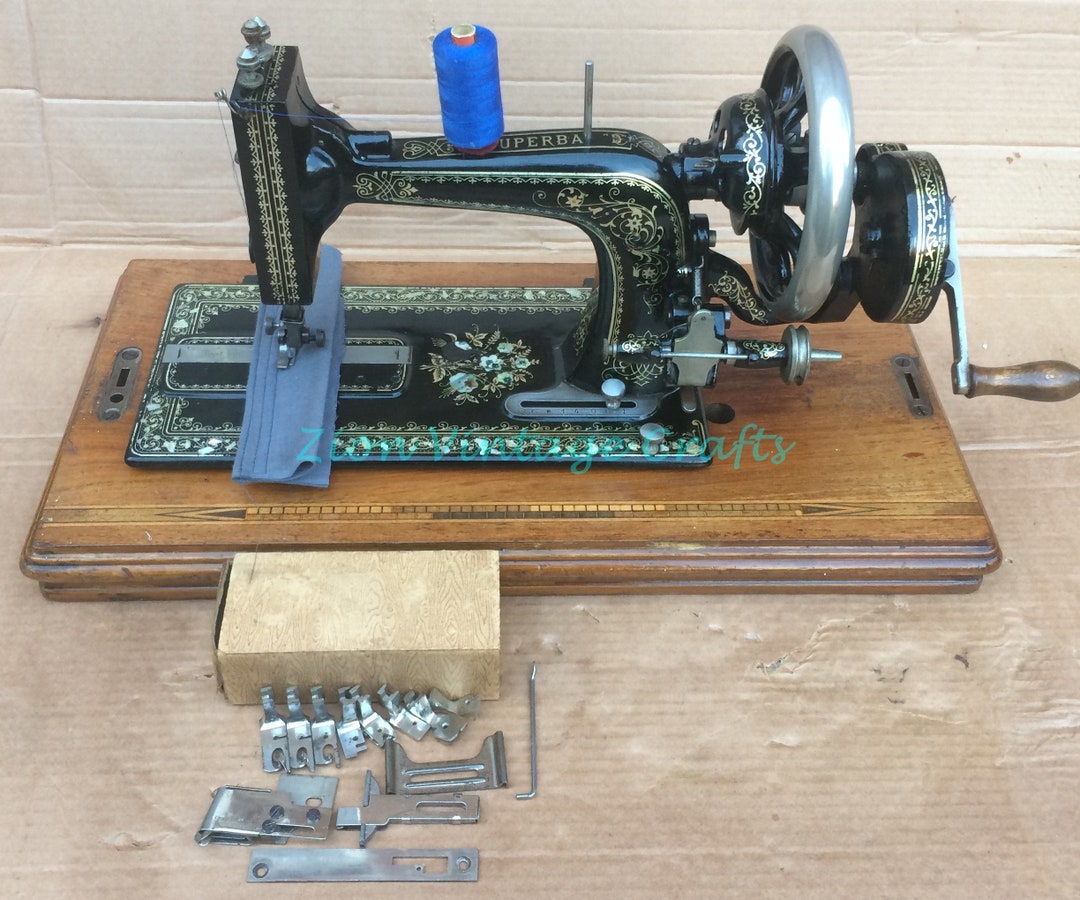 Antique Wertheim Superba Hand Crank Sewing Machine With Etsy Australia