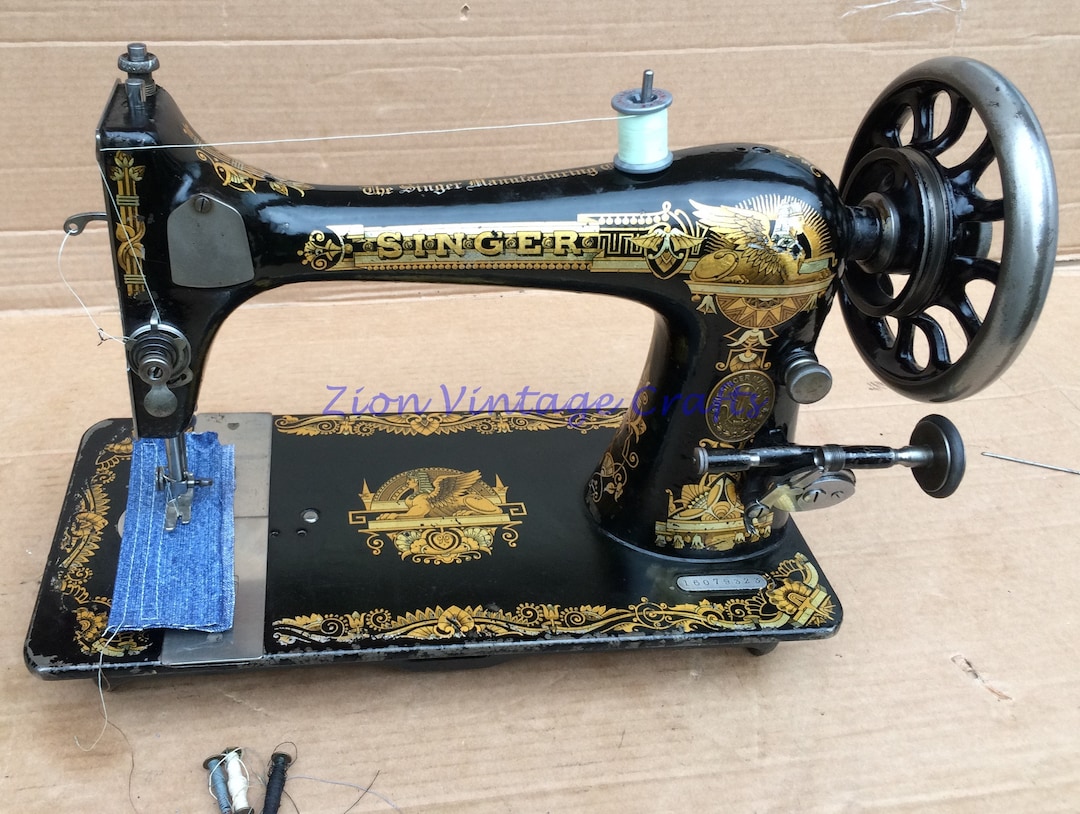 Singer 27K Antique Sewing Machine Head Only - Etsy