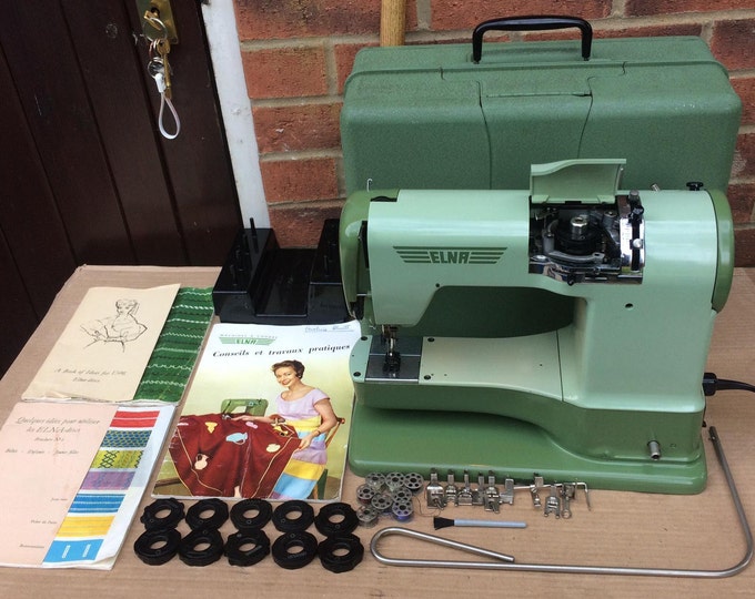 Vintage Elna Supermatic Sewing Machine for Home Decor Etsy UK