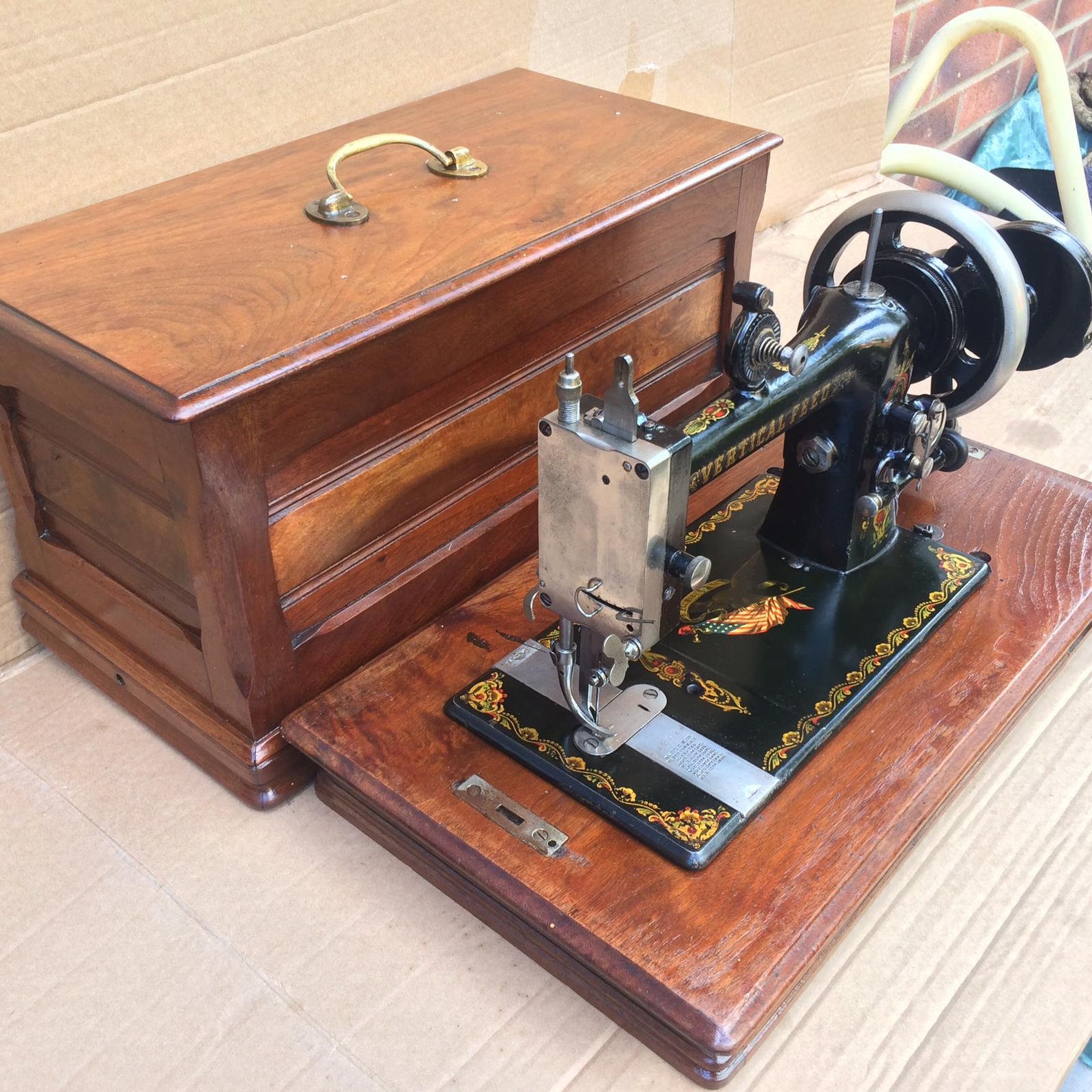 Antique Davis Vertical Feed Hand Crank Sewing Machine Etsy