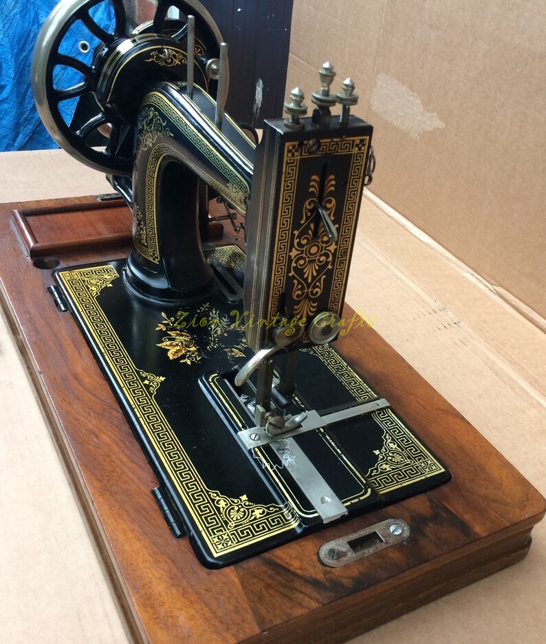 Beautiful Veritas Antique Sewing Machine With Mother of Pearl Etsy