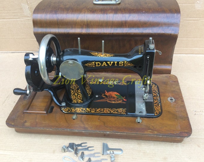 Vintage Hand Crank Sewing Machine, Frister & Rossmann, Circa 1940 Etsy