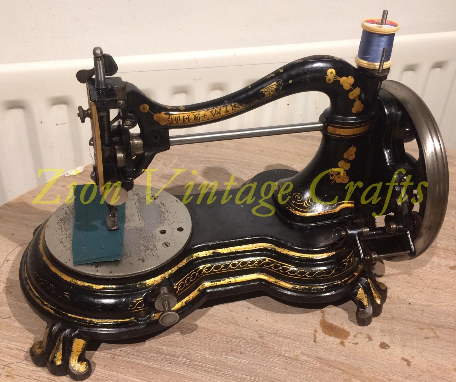 The Windsor Antique Swan Neck Sewing Machine C1880 Etsy UK