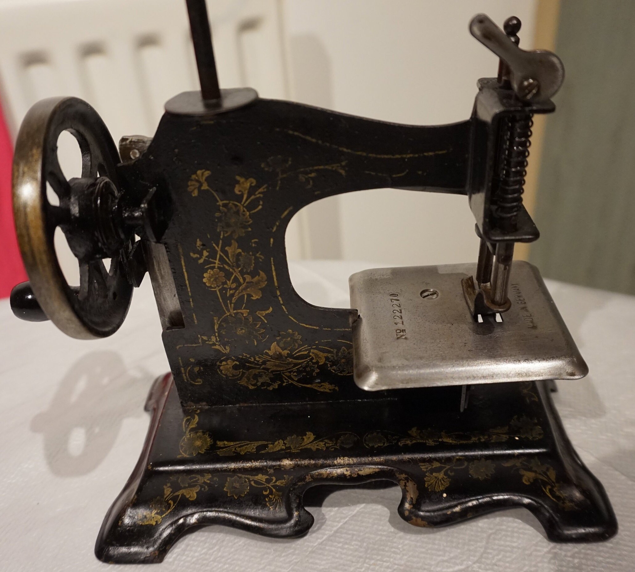 Antique Miniature Sewing Machine GERMAN Toy Hand Crank Etsy UK