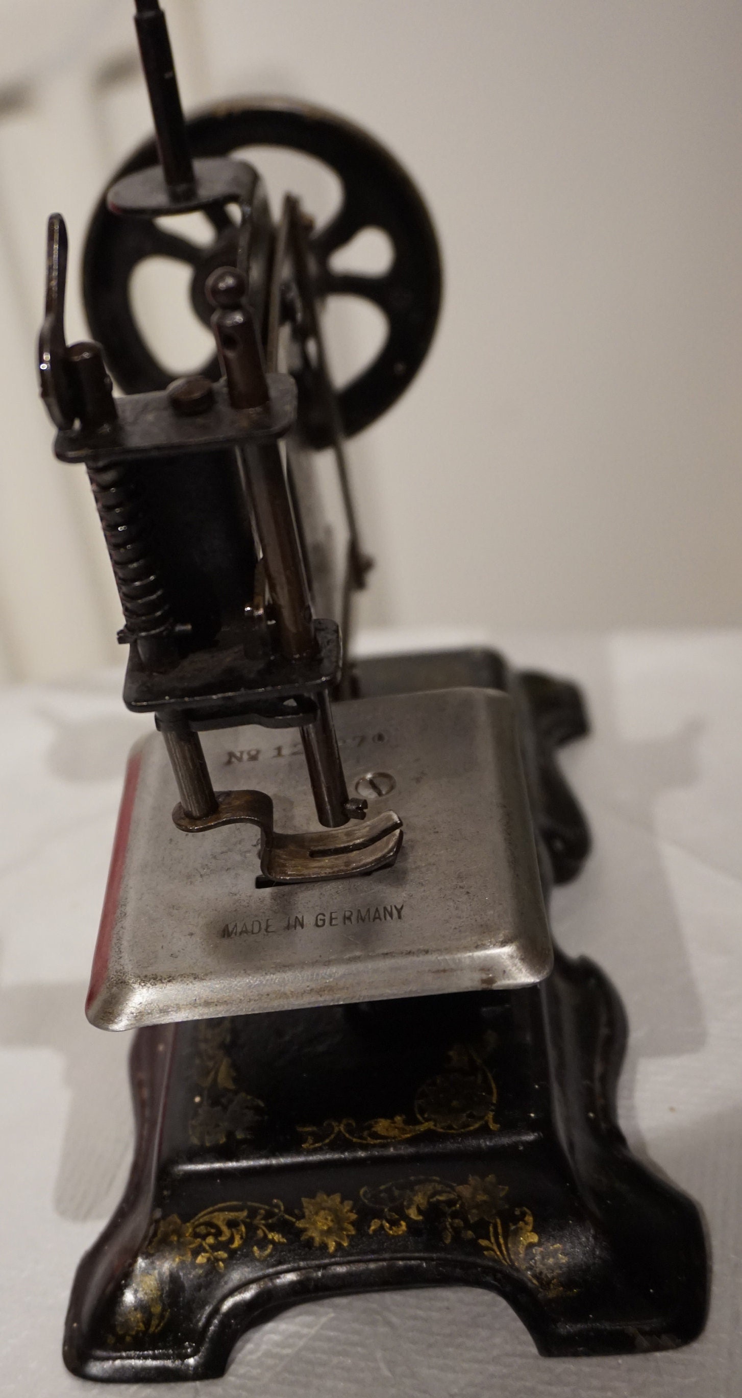 Antique Miniature Sewing Machine GERMAN Toy Hand Crank Etsy UK