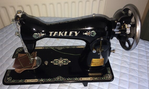 Maquina De Coser Takley Antigua Decoracion Vintage Del Hogar Etsy