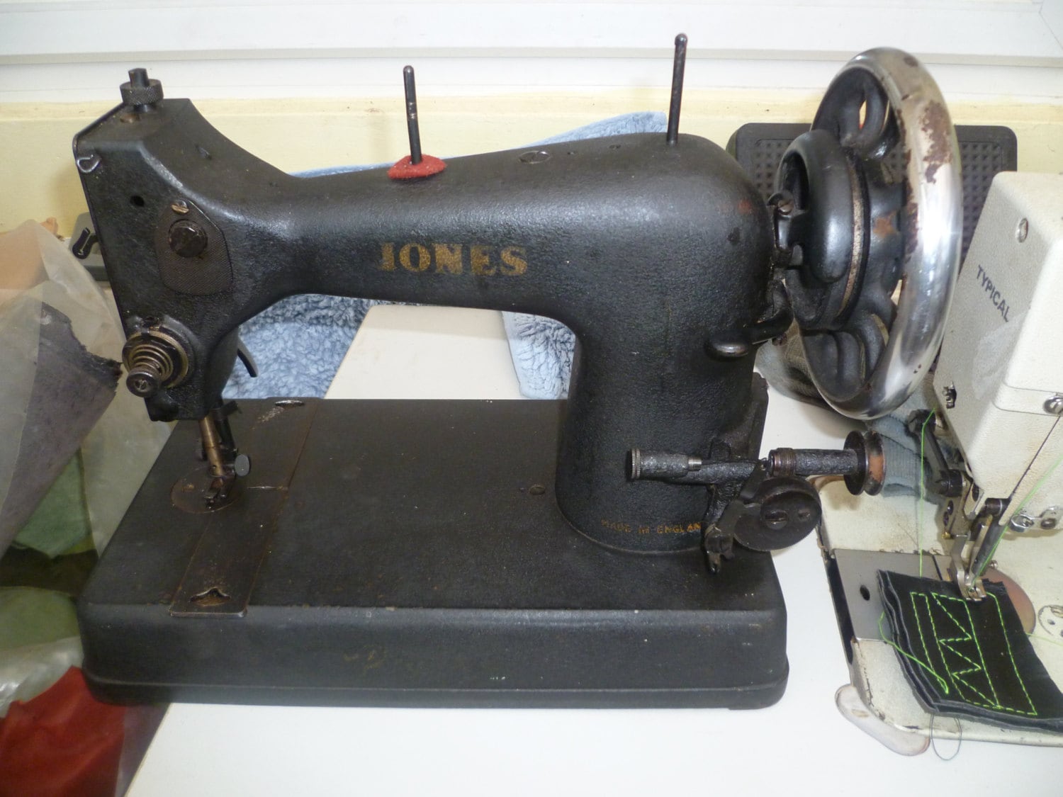Jones Vintage Popular Sewing Machine Etsy UK