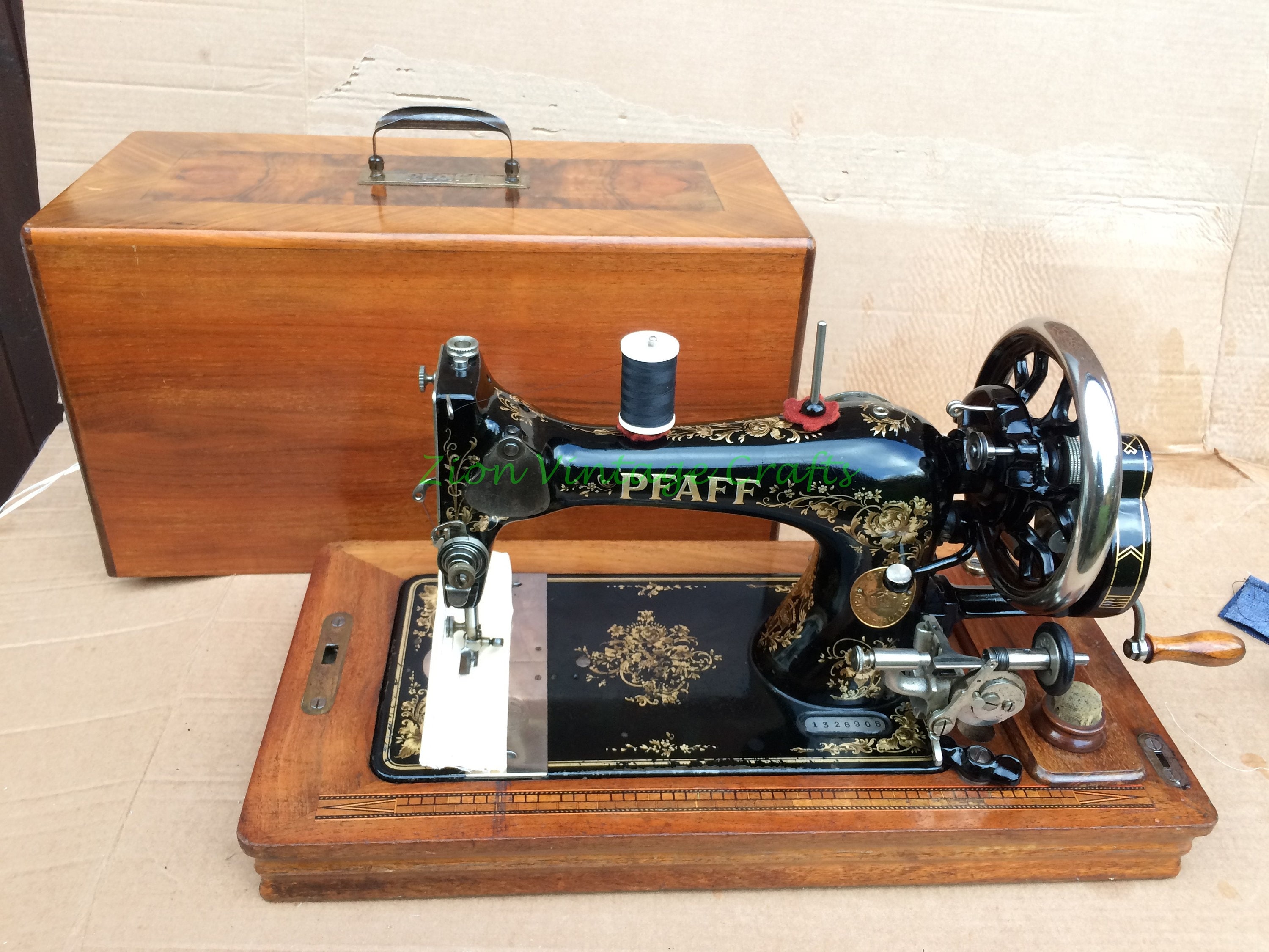 Pfaff Modèle 11 Machine à coudre antique à manivelle - Etsy France