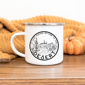 Free Personalization -- Desert Coffee Mug, Desert Gift, Cactus Mug, Zion, Moab, Red Rocks, Joshua Tree Gift, Custom Mug, Personlised Name