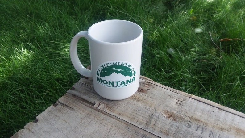 If Lost Please Return to Montana Montana Sticker, Waterproof Vinyl, 406, Mountain Sticker, Montana Hiking, Montana Fishing, Camping image 4