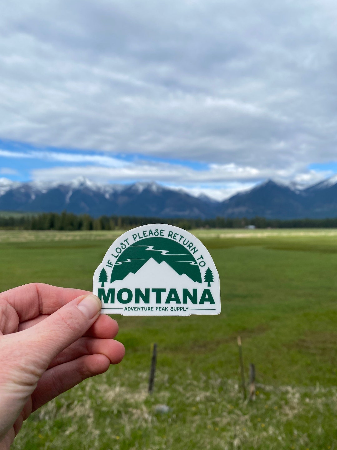 If Lost Please Return to Montana - Montana Sticker, Waterproof