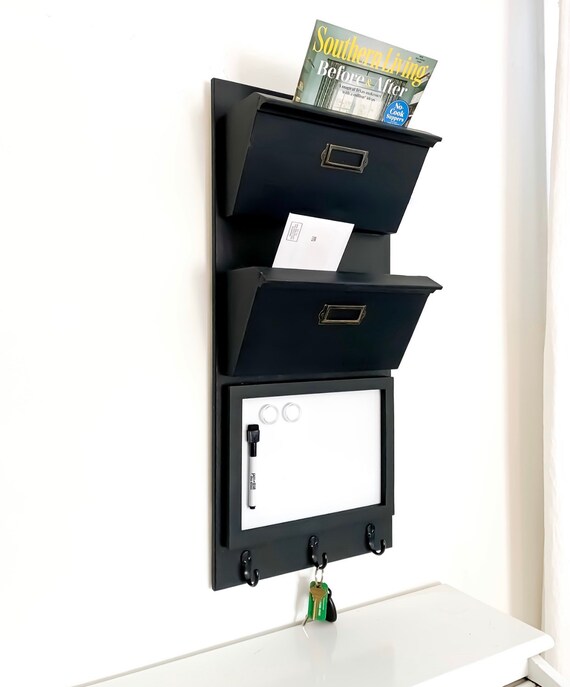 Entryway Mail Organizer With Whiteboard Or Cork Board - Whiteboard Cork Board Wall Organizer Entryway Mail Organizer With Whiteboard Or Cork Board - Whiteboard Cork Board Wall Organizer