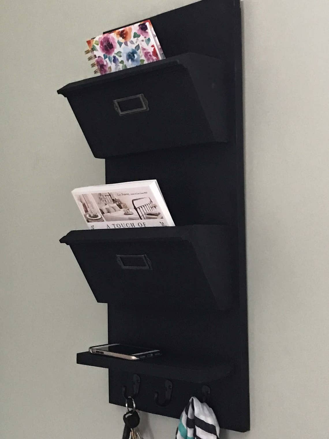 Mail Organizer for Entryway White Entryway Organizer for Etsy