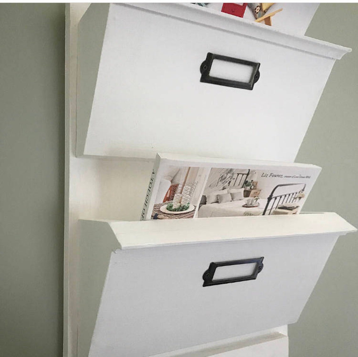 Entryway Mail Organizer with Whiteboard or Cork board Mail Etsy