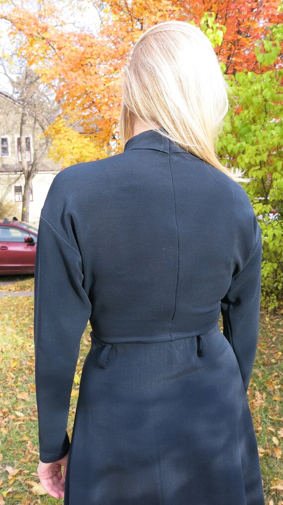 Navy Turtleneck Two Piece // Long Sleeve dress Tw… - image 6