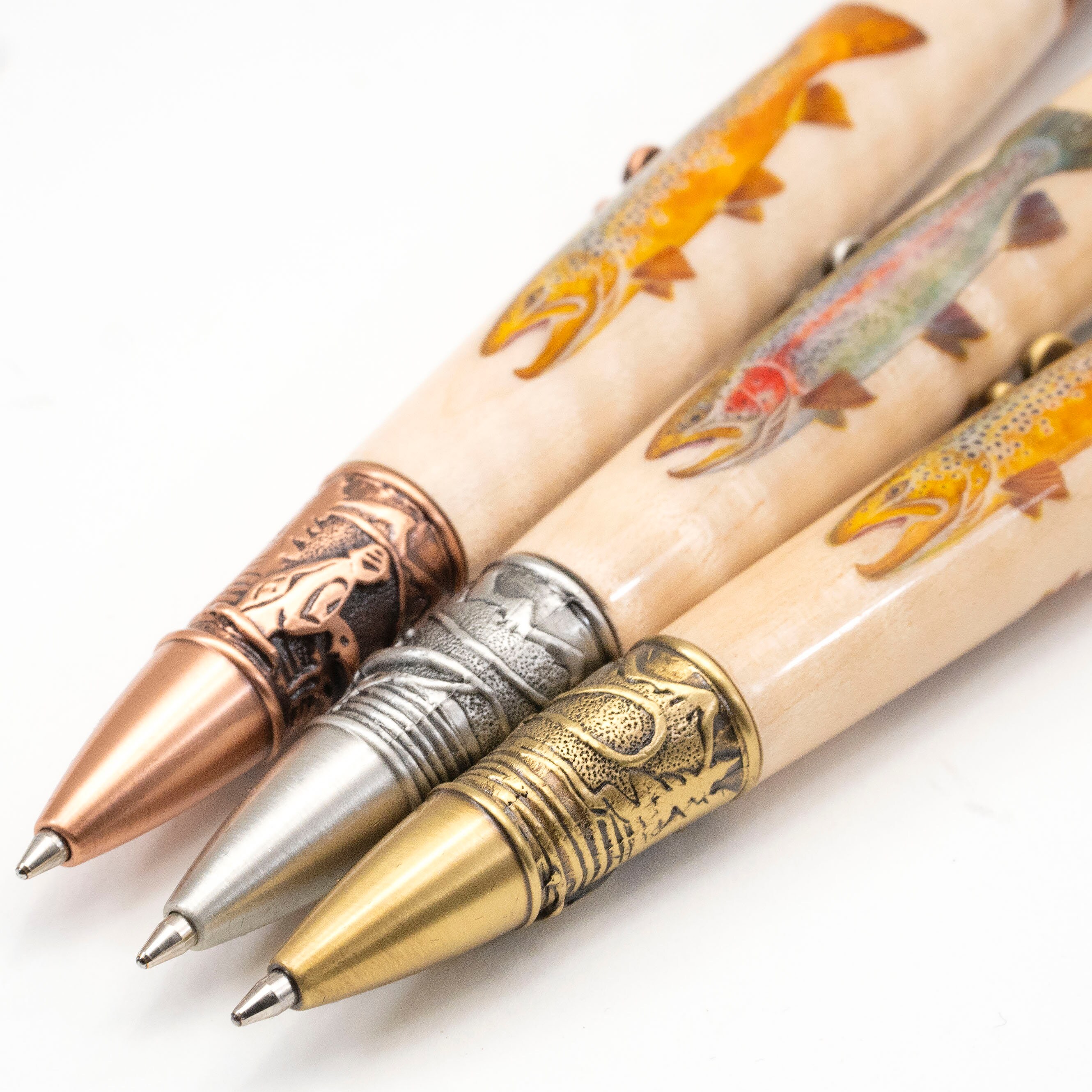 Fly Fishing Curly Maple Trout Ballpoint Gift Pen - Etsy