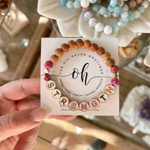 Atmen | Liebe | Farbenfrohes Buchstabenarmband ~ Diffuser Armband ~ Wort Armband ~ Inspiration ~ Buchstaben Armband ~ Geschenk für Sie ~ Geschenk