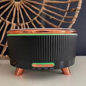 Essential Oil Diffuser ~ Boho Retro Style ~ Aromatherapy ~ Essential Oil ~ Black ~ White ~ Green ~ Travel Accessory ~ Home Decor