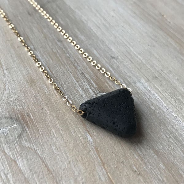 Aromatherapy ~ Essential Oil ~ Lava Stone Necklace