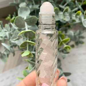 Rose Quartz | Amethyst | Adventurine Roller Bottles ~ Essential Oil Roller Bottle ~ Rose Quartz Roll Top ~ diy perfume