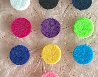 22.5mm Colorful Felt Pads for 30mm Diffuser Lockets